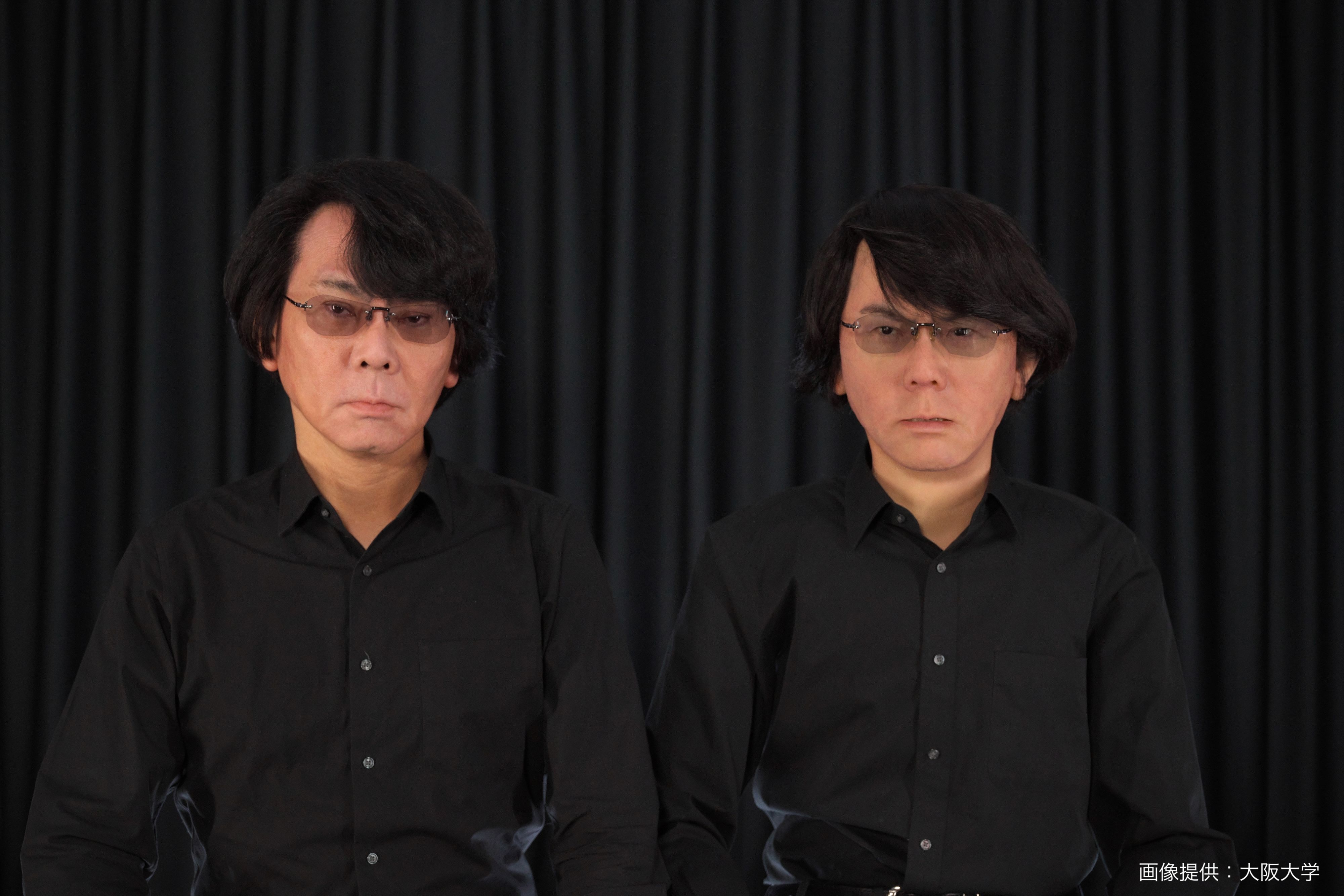 石黒浩氏による特別展示の写真 画像提供：大阪大学